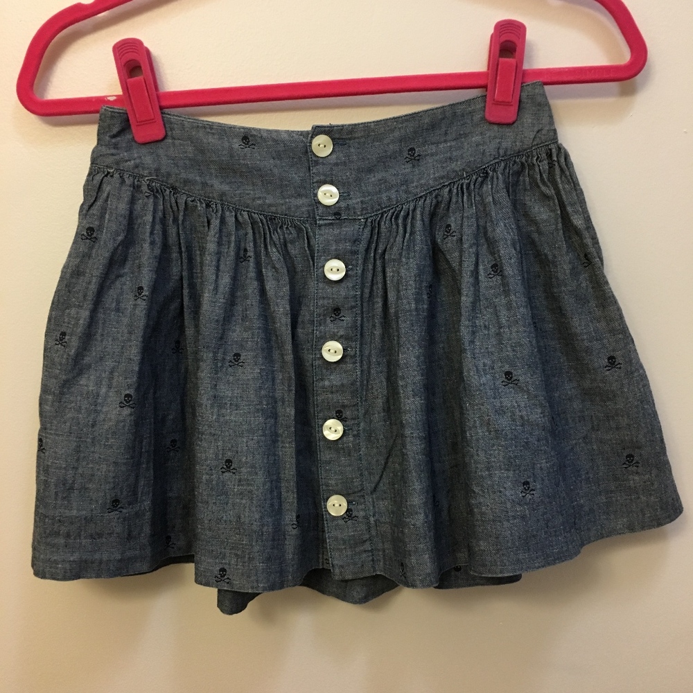 Ralph Lauren Button Skull Skirt